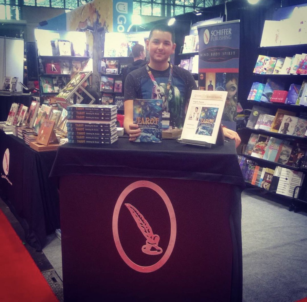 NasiosTarot's tweet photo. ComicCon NYC and NWTS are happening this week!  #ThrowbackThursday  to ComicCon 2016 for Tarot Unlocking the Arcana and my presentation in 2020 at NWTS https://t.co/YjxrIJvF4A