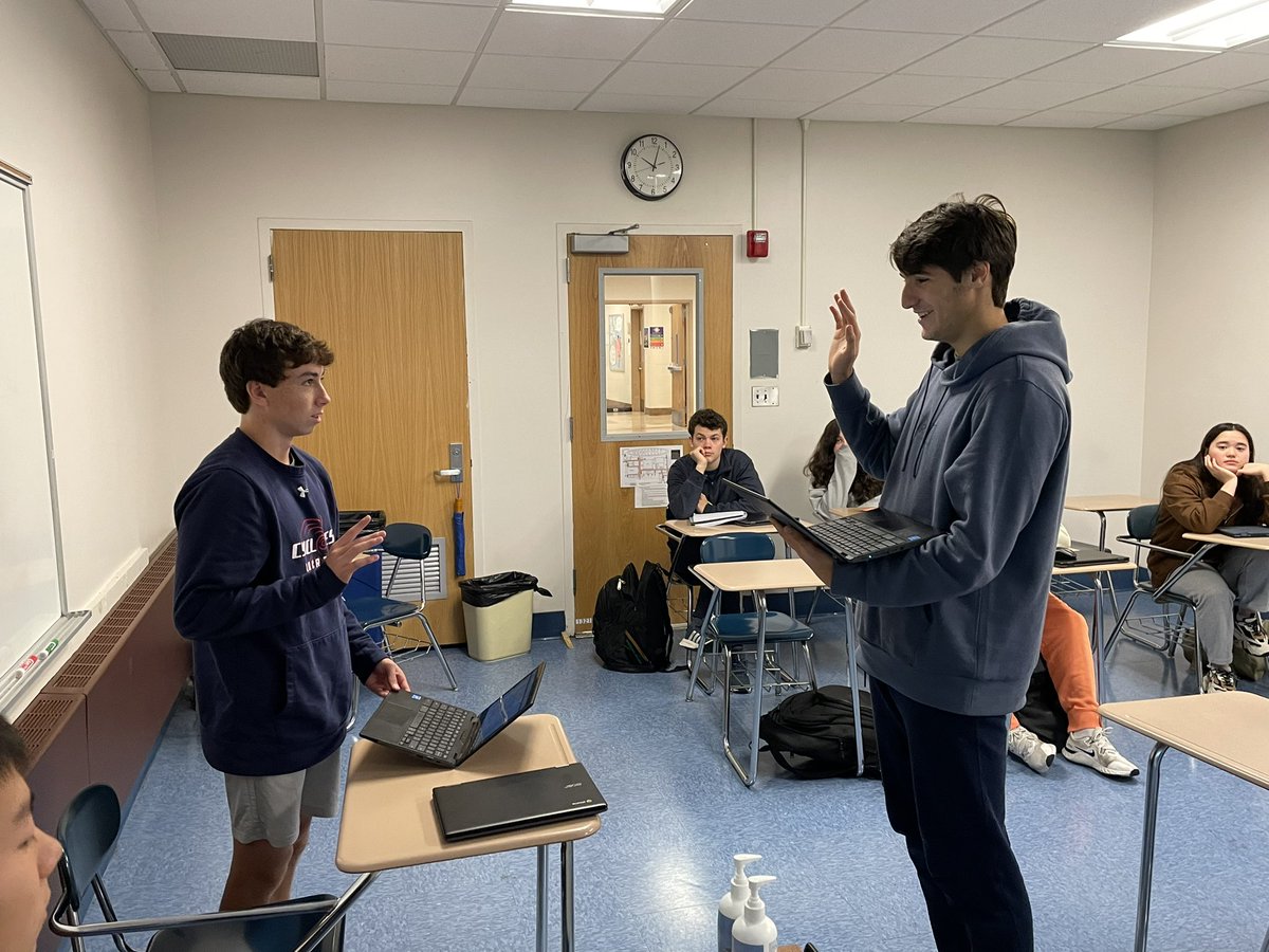 south_sidebus's tweet photo. Business Law classes have worked their way up to our 1st Mock Trial! In this scripted case, The State of Grimm v Grethel, Grethel has been charged w assault and is standing trial in our classroom. Our students were well prepared and are loving their roles. Verdict coming soon! https://t.co/MFvsP64l9O