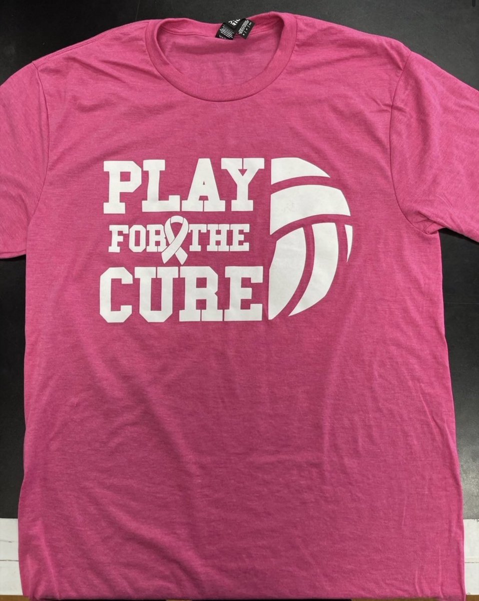 Tonight we will be selling t-shirts for $15.00 and all proceeds will be donated to breast cancer.