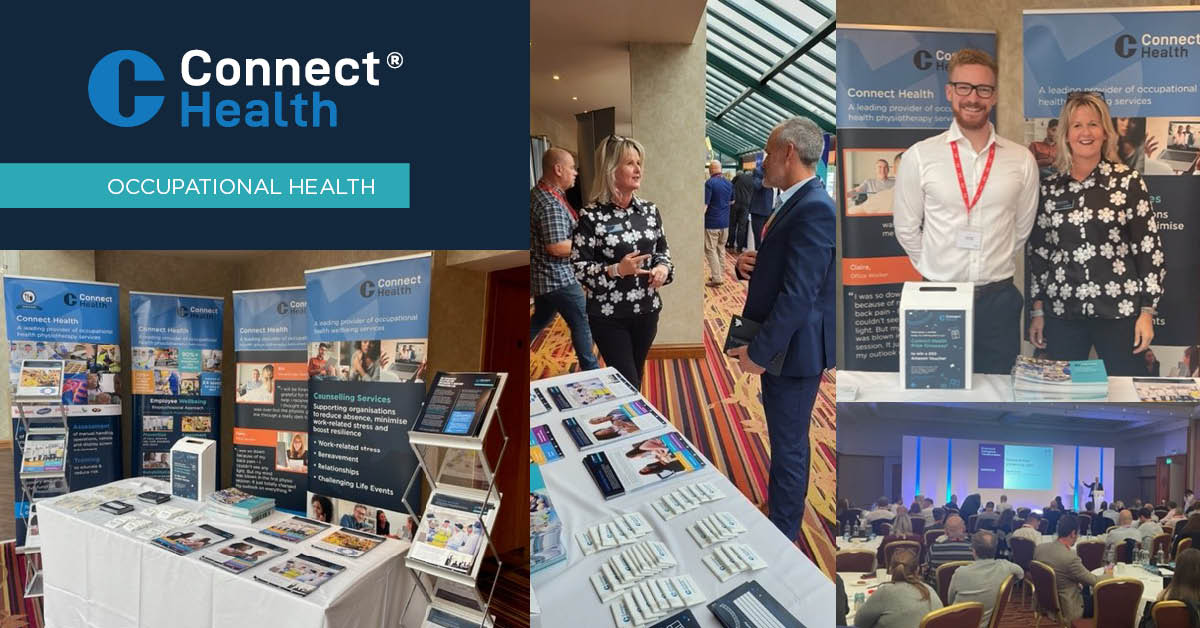 Connect_Health_'s tweet photo. We had a fantastic day at the #FDC22 @IOSH_FoodDrink Conference earlier this week where we spent time speaking to #Health &amp; #Safety professionals, about improving employee mental &amp; physical #Wellbeing

Find out more about the work we've done in the past:
https://t.co/dvRrcJkobj https://t.co/DE8yL4TMaM