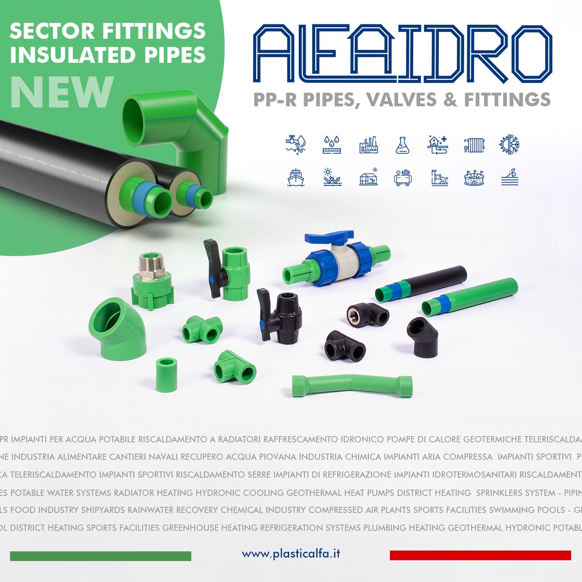 PlasticaAlfa's tweet photo. Plastica Alfa has set up a special production department for the manufacture of manifolds and special pieces, pipes with flanged and alfarapid connections (Victaulic type), pre-insulated and non-insulated. https://t.co/MA6BDYnGJz