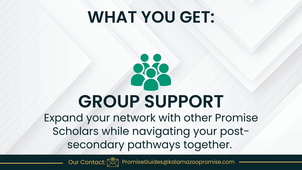 KzooPromise's tweet photo. Are you an eligible Promise Scholar? 🤔 Would you benefit from extra support on your Promise journey? 🎓 Would you like to collaborate with your peers? 👥 Then the ELEVATE Program may be for you! Get started at https://t.co/G7xAhyFy1i! https://t.co/MS0tRjpe04