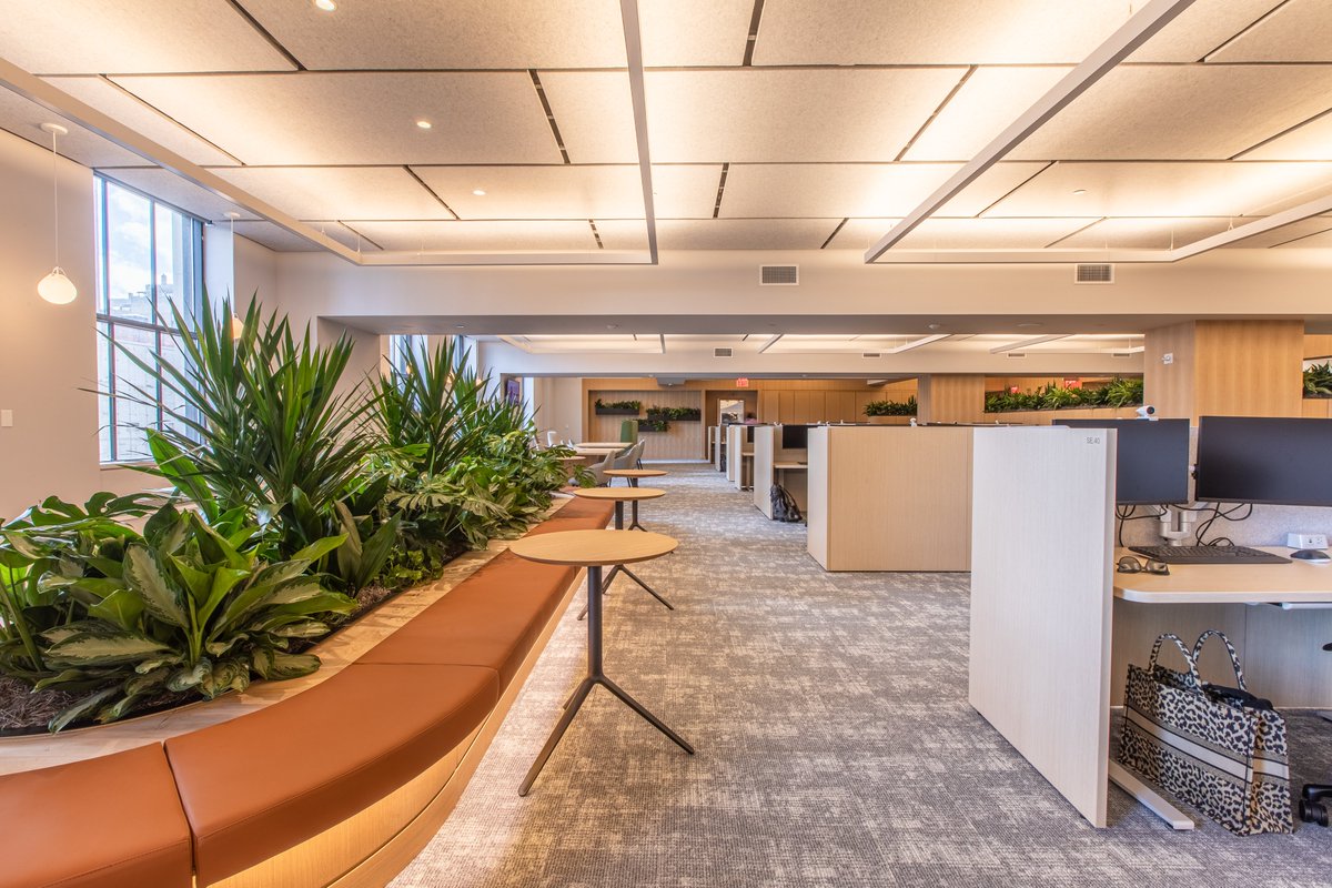 The office comprises an entire floor of 11 Madison Avenue in NYC, boasts design &amp; furnishings that represent our East-meets-West aesthetic. With 2 bar areas, a tasting room, unique interactive conference rooms, &amp; flexible workstations, the office is unlike traditional workspaces.