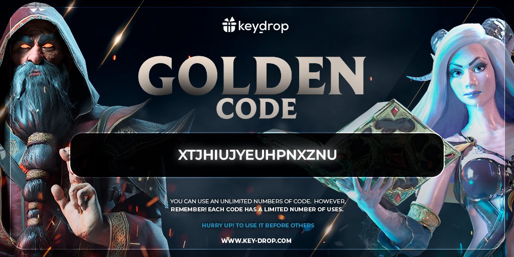 keydropcom's tweet image. Golden Code🔥
Do you want more? Leave ❤️

Enter code: TWITTER 💙
Get $0.50 + 5% deposit bonus 🔥

#freeskins #csgoskinsgiveaway #csgoskinsfree #giveaway #airdrop #csgocases #csgocase #csgocommunity #csgoesport #skins #csgoskins #keydrop #keydropcom #csgo