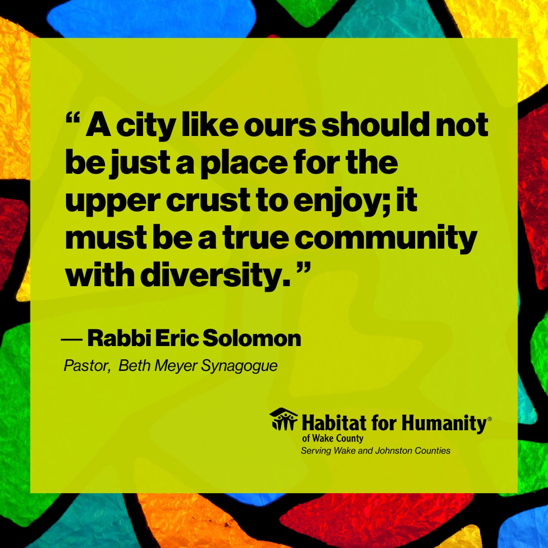 HabitatWake's tweet photo. We are continuing to celebrate Clergy Appreciation Day all week. Today we celebrate Rabbi Eric Solomon. From Habitat Wake, thank you for all your work, and advocacy, to make our community one we call enjoy! Get involved here: https://t.co/uQz9TPCZSL https://t.co/IqjnYgsHDS