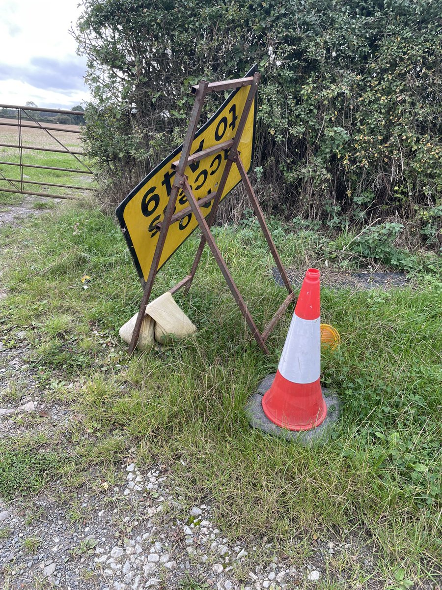Jlangt's tweet photo. Hey @ShropCouncil. The roadworks ended months ago but there are still diversion signs littering the lane from the ford at strefford to the A49 junction. How do we get them taken away? https://t.co/66ntrXfm3q