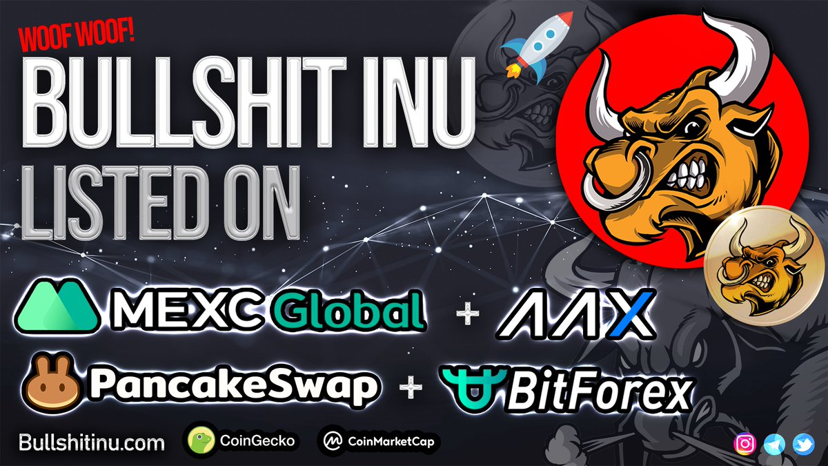 BullShitInu's tweet photo. BullShit Inu 🐃

0% TAX FOR LIFE!

Available on:
@bitforexcom  x @AAXExchange  x @PancakeSwap  x @MEXC_Global  x BullshitSwap. 

Can't stop the Bullshit &amp; JOIN NOW!
DO IT NOW!

🔹https://t.co/5BkZWwWsVG
🔹https://t.co/QzCfXdp8pP

#cryptocurrency #Crypto #cryptotrading #memecoin https://t.co/GGv6CXzf1u