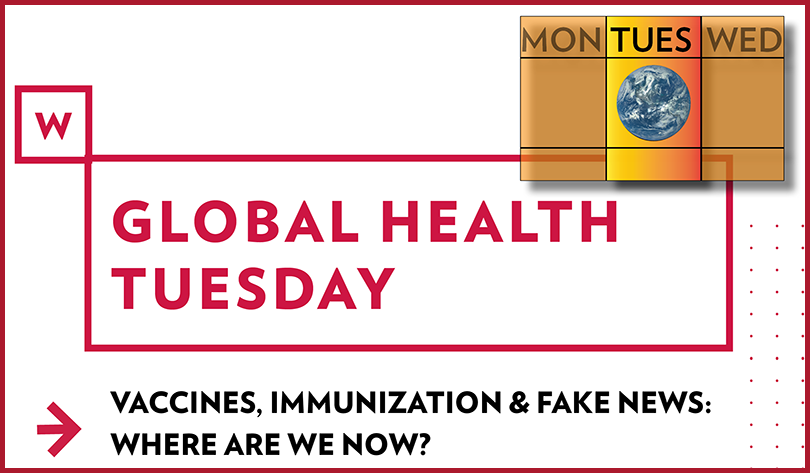 UWGlobalHealth's tweet photo. Join GHI on Oct. 18 at 4:30 for the next #GlobalHealthTuesday on vaccines, immunization and fake news, featuring a panel of UW experts moderated by GHI Transition Team Member James Conway. Register today at https://t.co/aXPJ39SlGw https://t.co/XrKnR574x2
