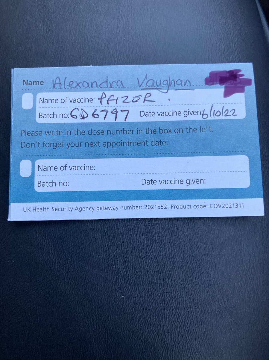 Covid booster done. Quick and easy process from booking to checking in and getting the jab. #COVIDBooster #doingmyparttokeepotherssafe