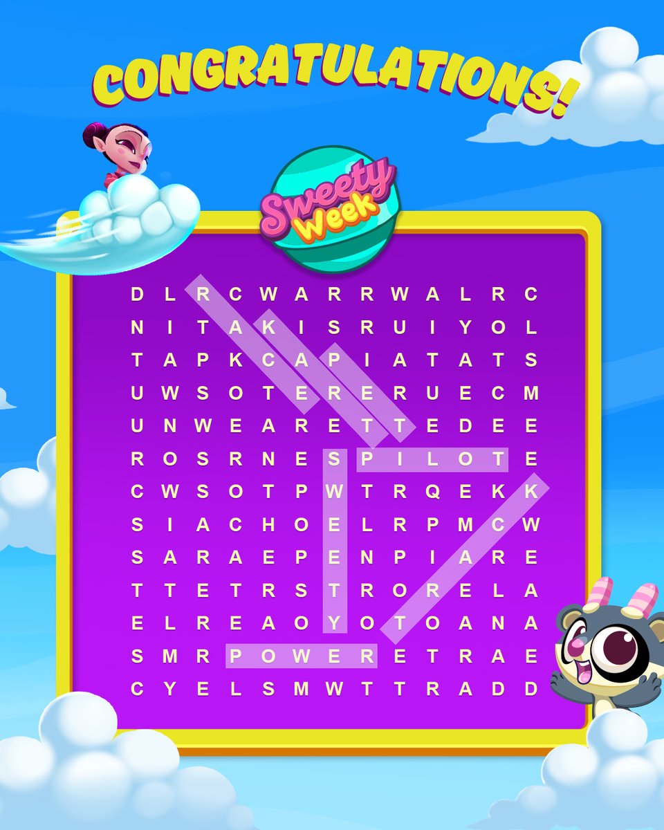 ClashOfPets's tweet photo. Congratulations to the winner! π₯³
@Osprey1002 send us a DM to receive your reward.
Keep participating in the rest of the games, the #SweetyWeek π is still continuing.
Thanks and good luck in the next games! π https://t.co/T95hjLkoSh