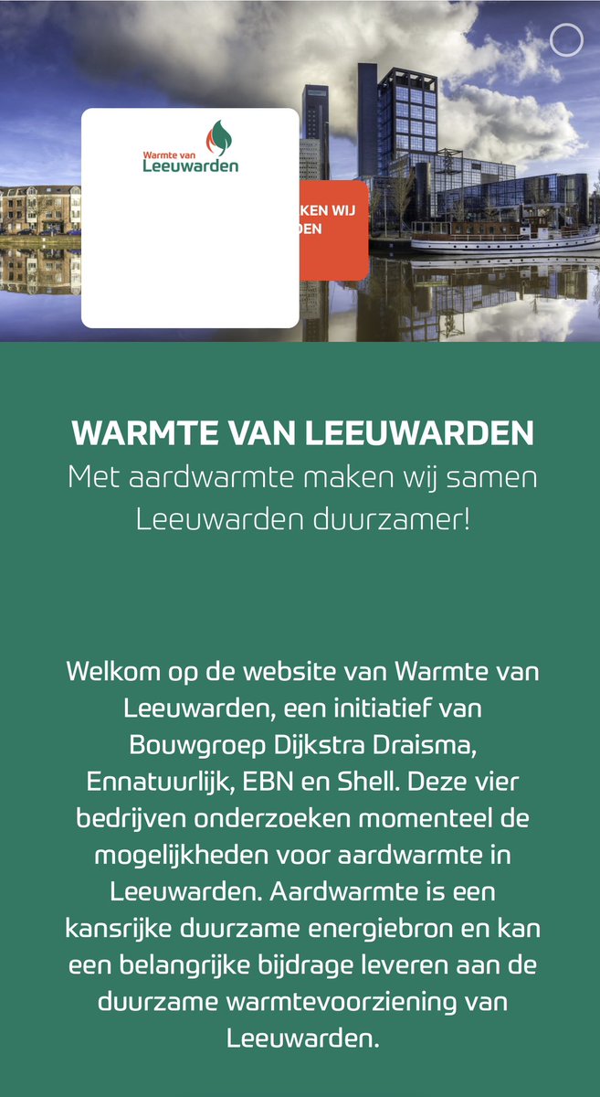 We mogen een spannend besluit met u delen, we gaan door in Leeuwarden met het boren van een tweede put voor geothermie. warmtevanleeuwarden.nl/warmte-van-lee… Vernieuwen geeft (duurzame) energie