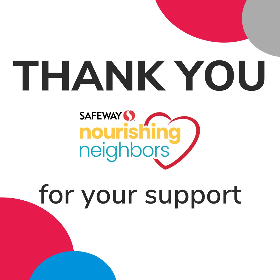 Thank you to everyone who donated to United Community through the Safeway Foundation’s Nourishing Neighbors fundraiser. All funds donated from the Alexandria stores at the 7900 Ft. Hunt and 6130 Rose Hill Drive were donated to United Community. #NourishingNeighbors