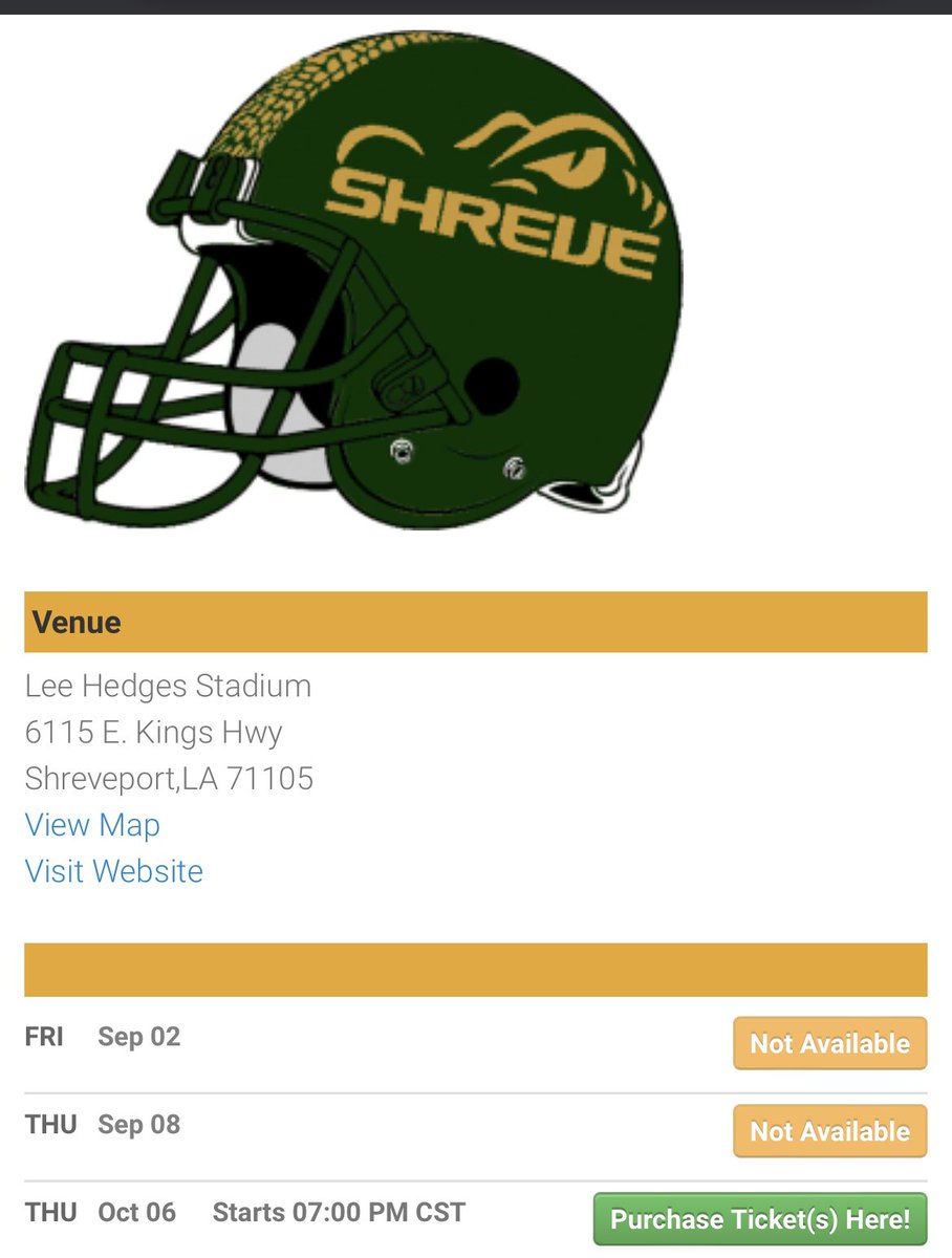 Captain Shreve Gridiron tweet media