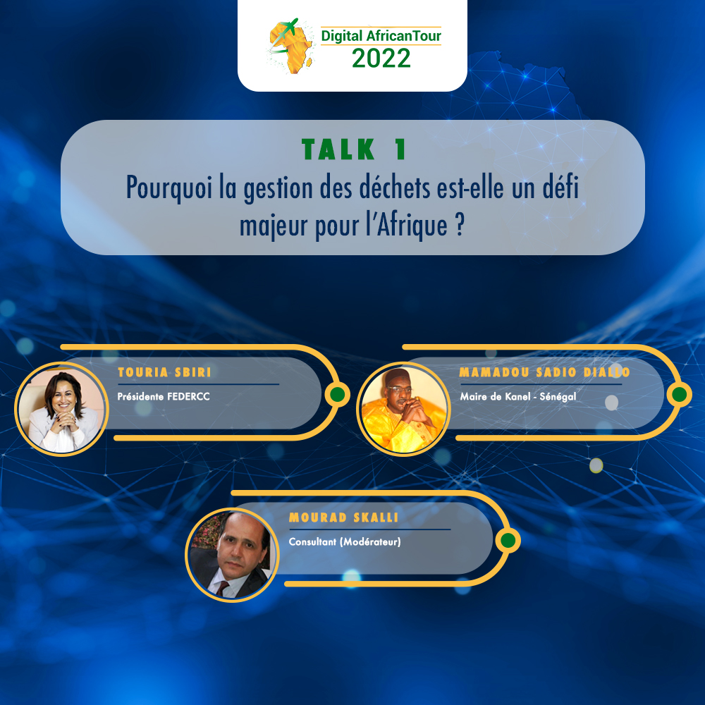 EventsCIOMAG's tweet photo. Talk 1 🎙️
Pourquoi la gestion des déchets est-elle un défi majeur pour l’Afrique ⁉️
🎙️Mourad SKALLI
🎙️@SerpSharine, FEDERCC
🎙️Mamadou Sadio DIALLO, Maire de Kanel (Sénégal)
Suivez-nous en direct
⬇️⬇️⬇️
https://t.co/OpmsBqccBz
@ciomag1
#DAT2022 #Digital #Afrique #Casablanca https://t.co/Ax3gwuALMh