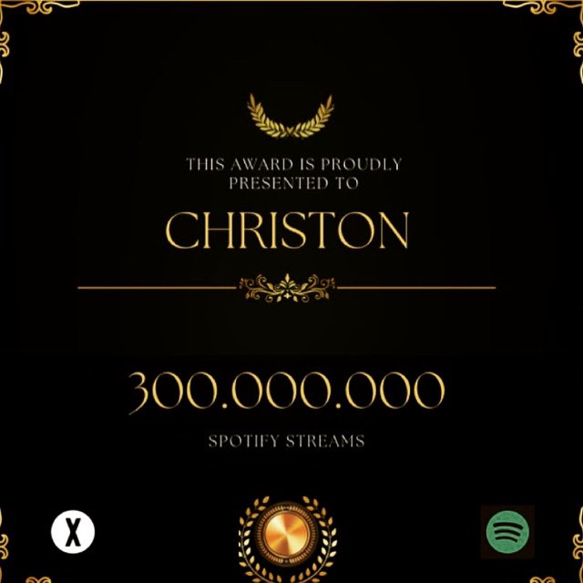 300 MILLION Spotify streams ❤️🤘 
Thanks to all the artists &amp; co-writers for making this happen! 🙏