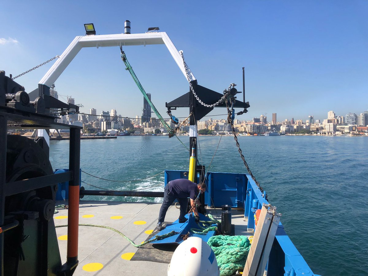 UN_FAO_GFCM's tweet photo. 🟢 #Day 1⃣ at sea of the second exploratory #trawl #survey in #Lebanese waters❗️

🚢Excited to be on #board during this first day of activities. https://t.co/emWCos3VMj
