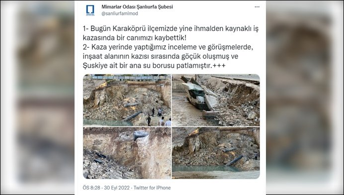 "URFA’DA 19 YAŞINDAKİ İŞÇİYİ BÜYÜKŞEHİR’İN İHMALİ ÖLDÜRDÜ”
urfadipnot.com/index.php/2022…