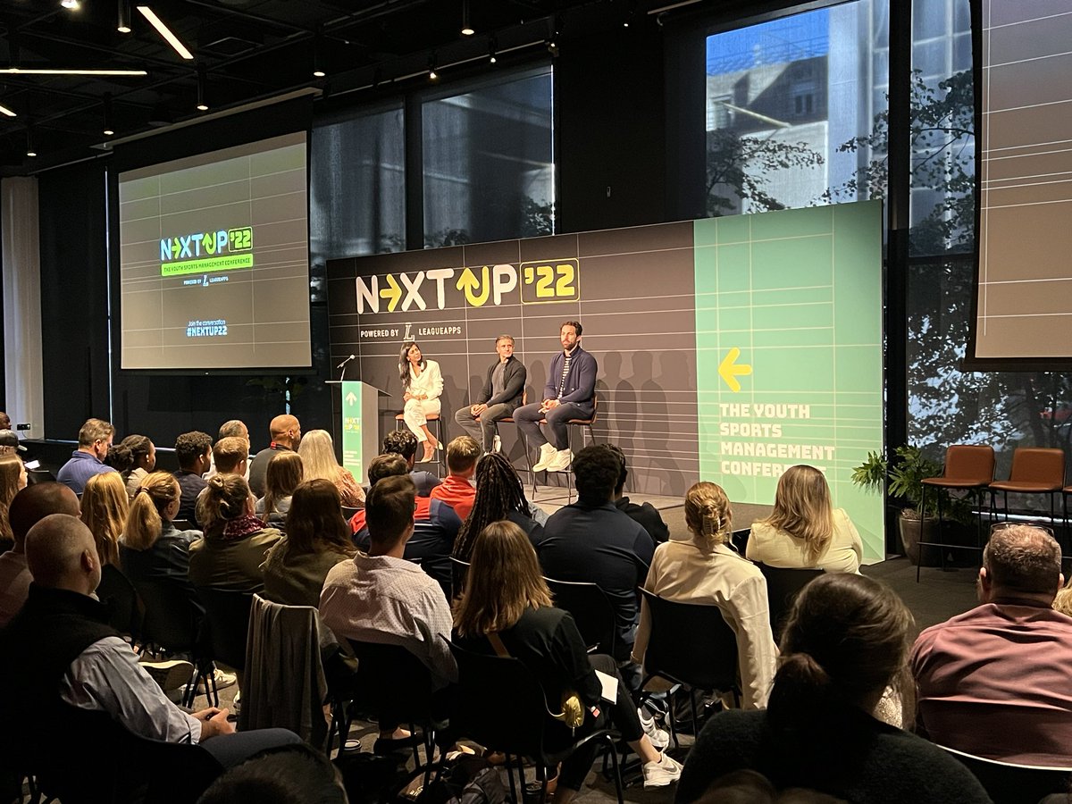 twittyhoops's tweet photo. Thank you to @wolfejosh @PaulRabil and @nayeema for a unique perspective on how innovation can disrupt and progress youth sports at @leagueapps #nextup22. We need fresh perspectives to make it happen! ๐ ๐ โฝ๏ธ ๐ ๐ https://t.co/arenby8esO
