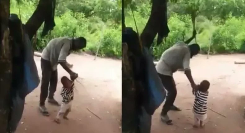 PulseGhana's tweet photo. Man who abused 3-year-old child mercilessly in viral video arrested https://t.co/0ZxcinuFCw https://t.co/YbujjRUb2x