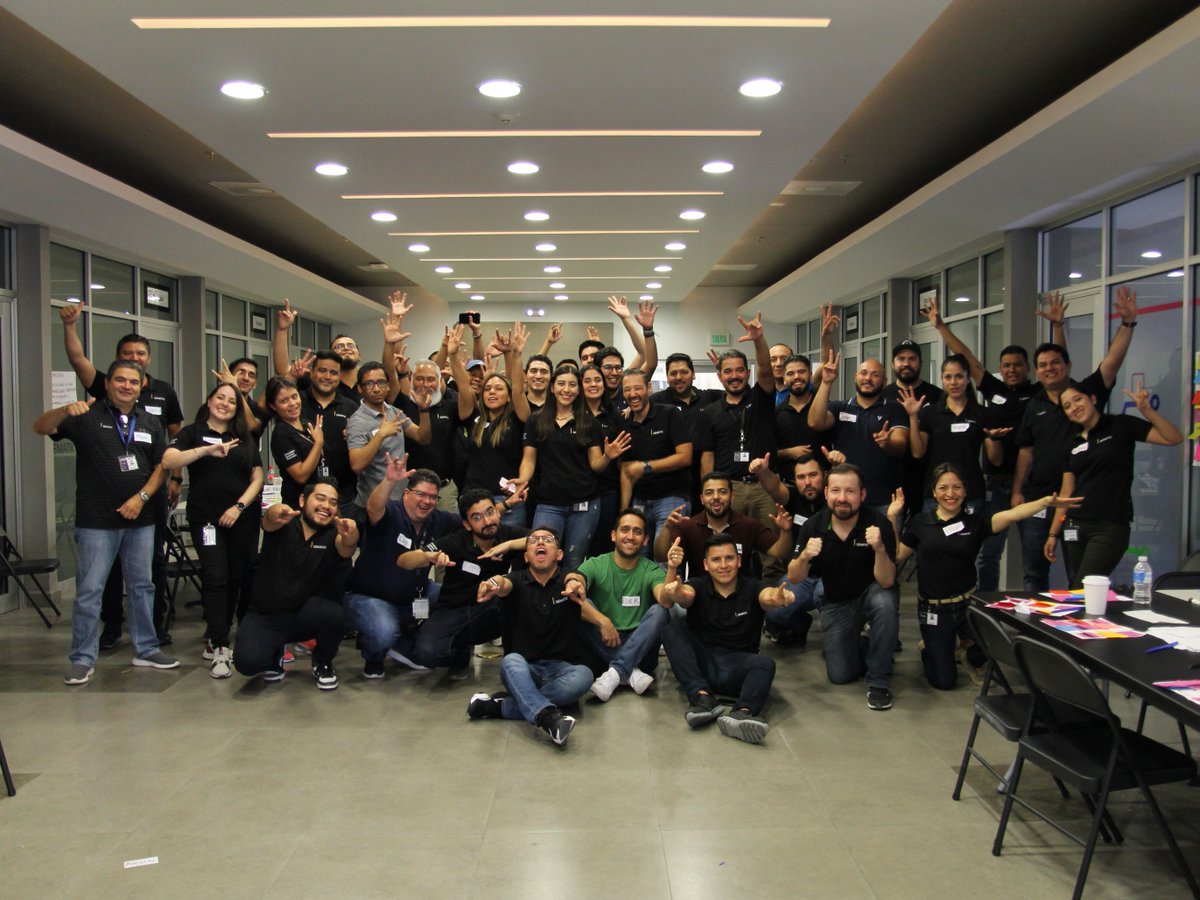 DematicAmericas's tweet photo. We love to see our teams come together for in-person collaboration. Recently, 140 employees came together at @DematicGlobal's Monterrey facility for an in-person team-building activity focused on communication and collaboration. #LifeatDematic https://t.co/D9ECXkETQw