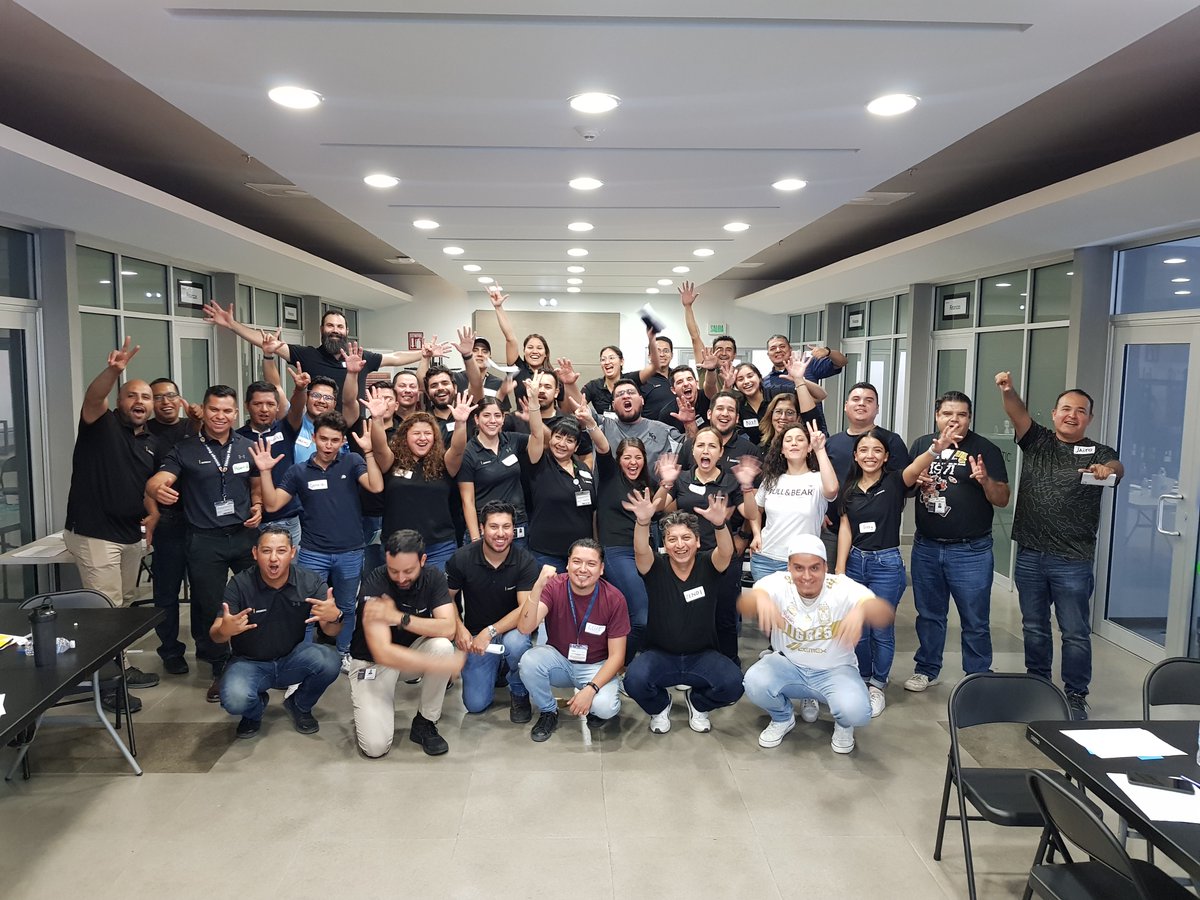 DematicAmericas's tweet photo. We love to see our teams come together for in-person collaboration. Recently, 140 employees came together at @DematicGlobal's Monterrey facility for an in-person team-building activity focused on communication and collaboration. #LifeatDematic https://t.co/D9ECXkETQw