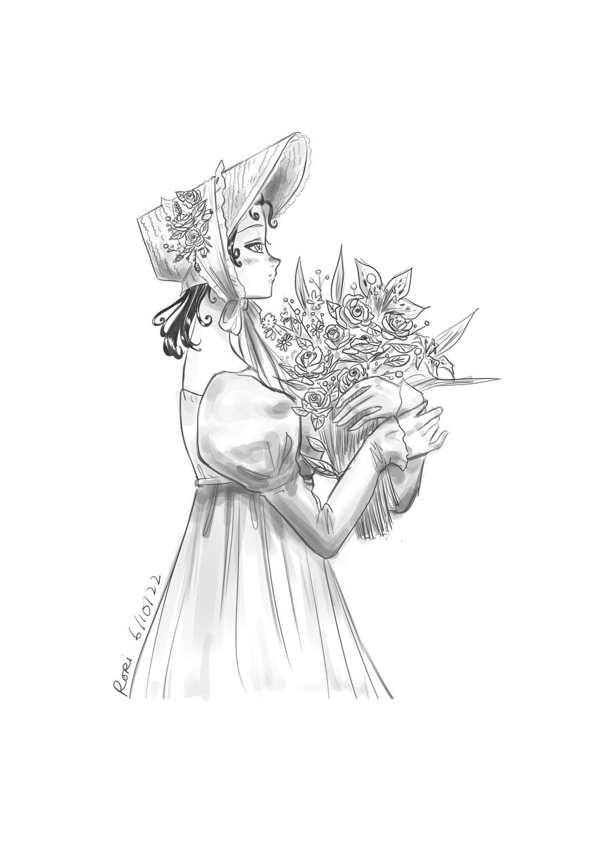 RosebudIcing's tweet photo. #inktober2022 Day 6 Bouquet https://t.co/HeUzBDVDHN
