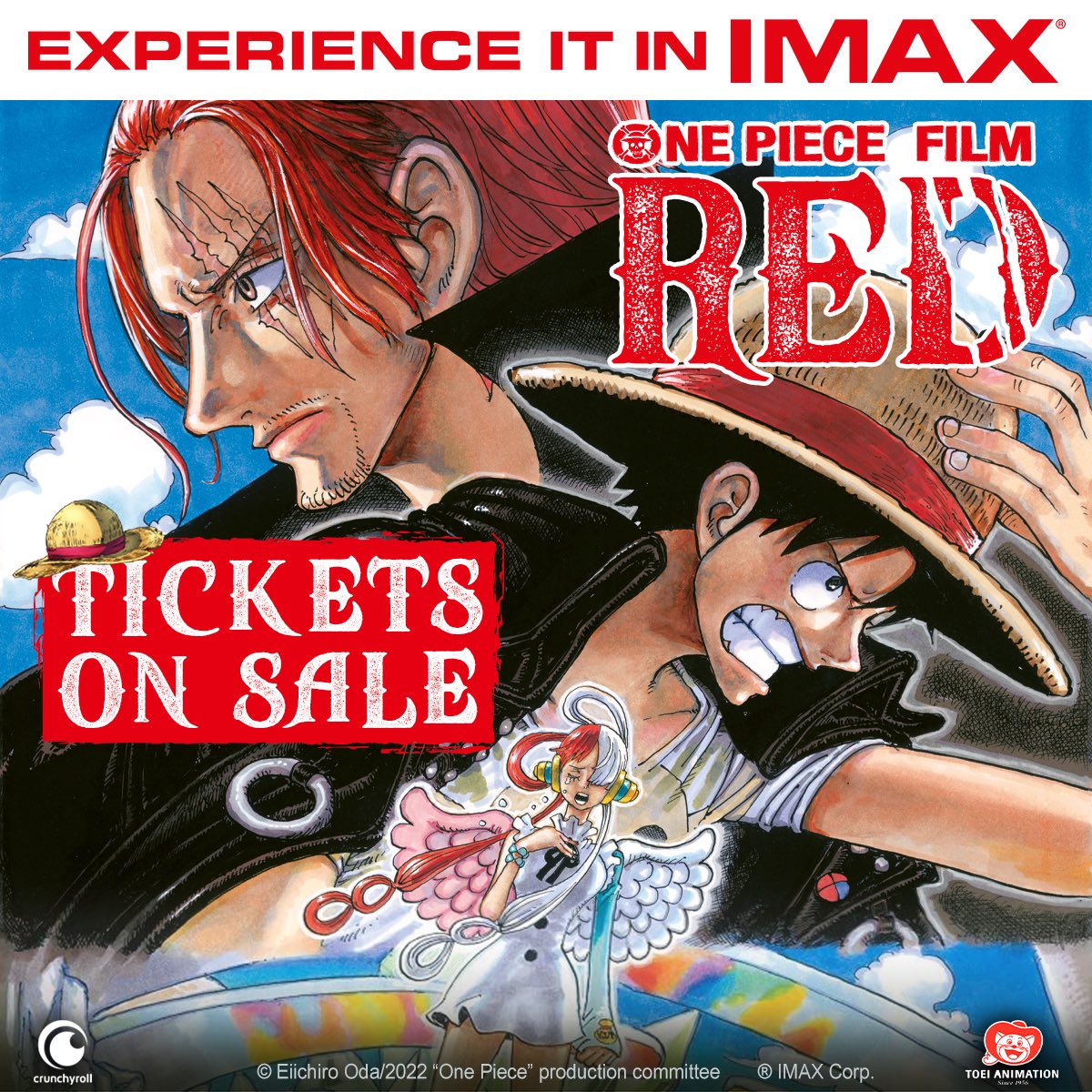 One Piece US on X: CALLING ALL PIRATES🏴‍☠️ Tickets for #OnePiece #FilmRed  are NOW AVAILABLE for preorder @Fandango 💥 Experience it subbed and dubbed  in IMAX & standard viewings!    /