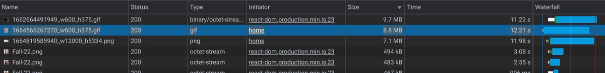 On the list of things you don't expect to see on a Google site, multi-megabyte image file size is pretty high.