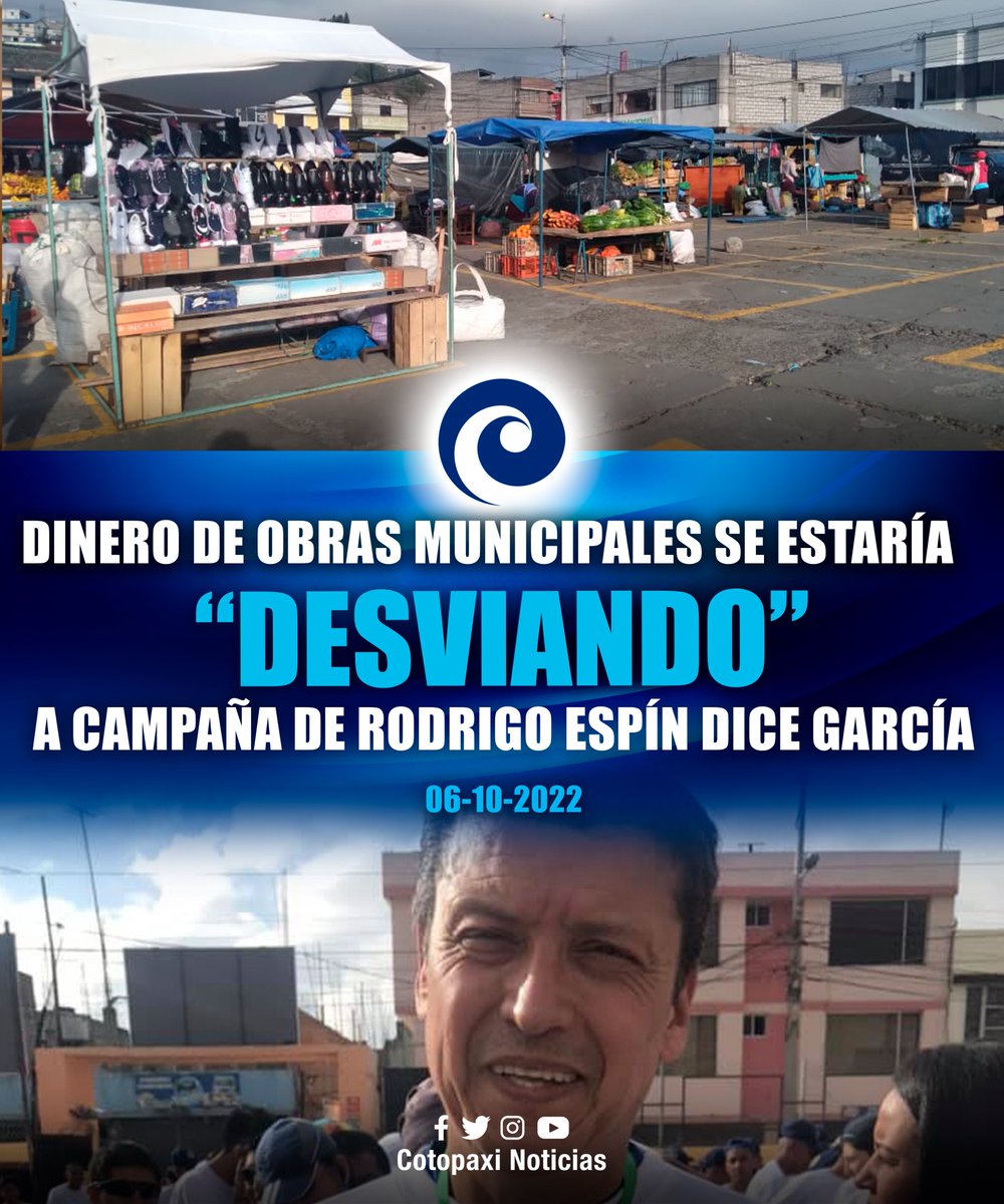 #Latacunga | Grave denuncia de un concejal a la administración municipal de #ByronCárdenas. 
Información aquí: 
cotopaxinoticias.com.ec/dinero-de-obra…