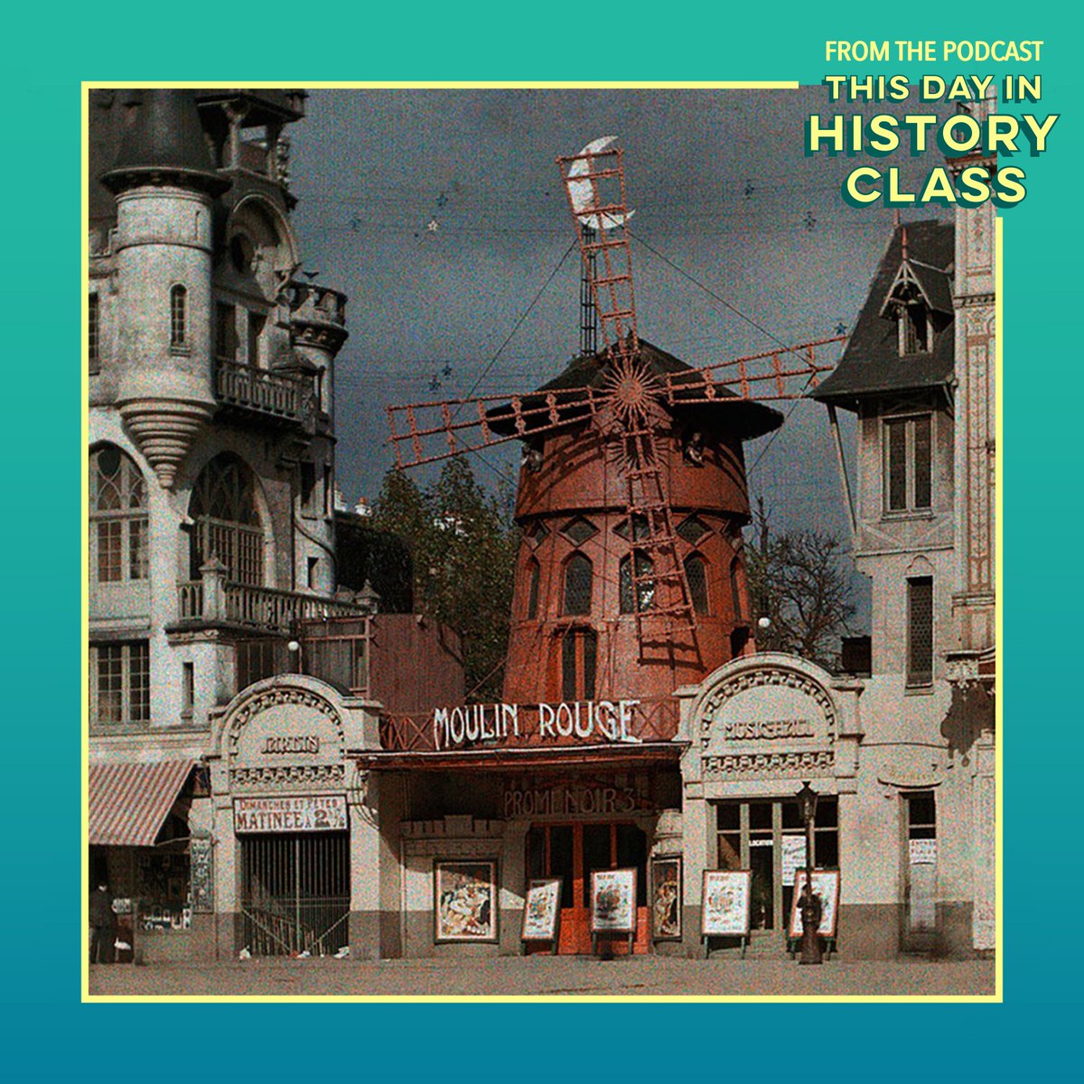 TDIHCshow's tweet photo. On this day in 1889, the Moulin Rouge cabaret held its first performance in Paris.

#LeMoulinRouge #MoulinRouge #Cabaret #Paris #Windmill #CanCan #Revue #RedMill #Dancer #Montmartre #TDIHC #ThisDayInHistory #TodayInHistory #OnThisDay #October6

Listen now:
https://t.co/NwrmzOMJnb https://t.co/fl9oAxp6Am