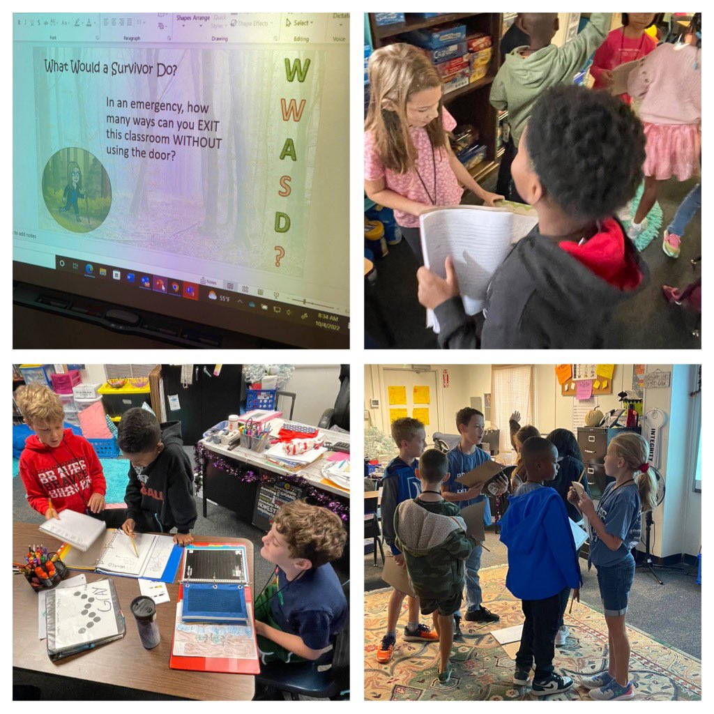 kfyoder1's tweet image. My favorite time of year- Fall and being in the midst of my favorite unit, Survivor!  4th Gr 🎯Ss problem solve what would a survivor do (WWASD), fly to and from Brazil, and discover the troubles plaguing the Amazon.  @NESTarget @CobbAlp @MrsTLCline #lovetothinkhere #survivor