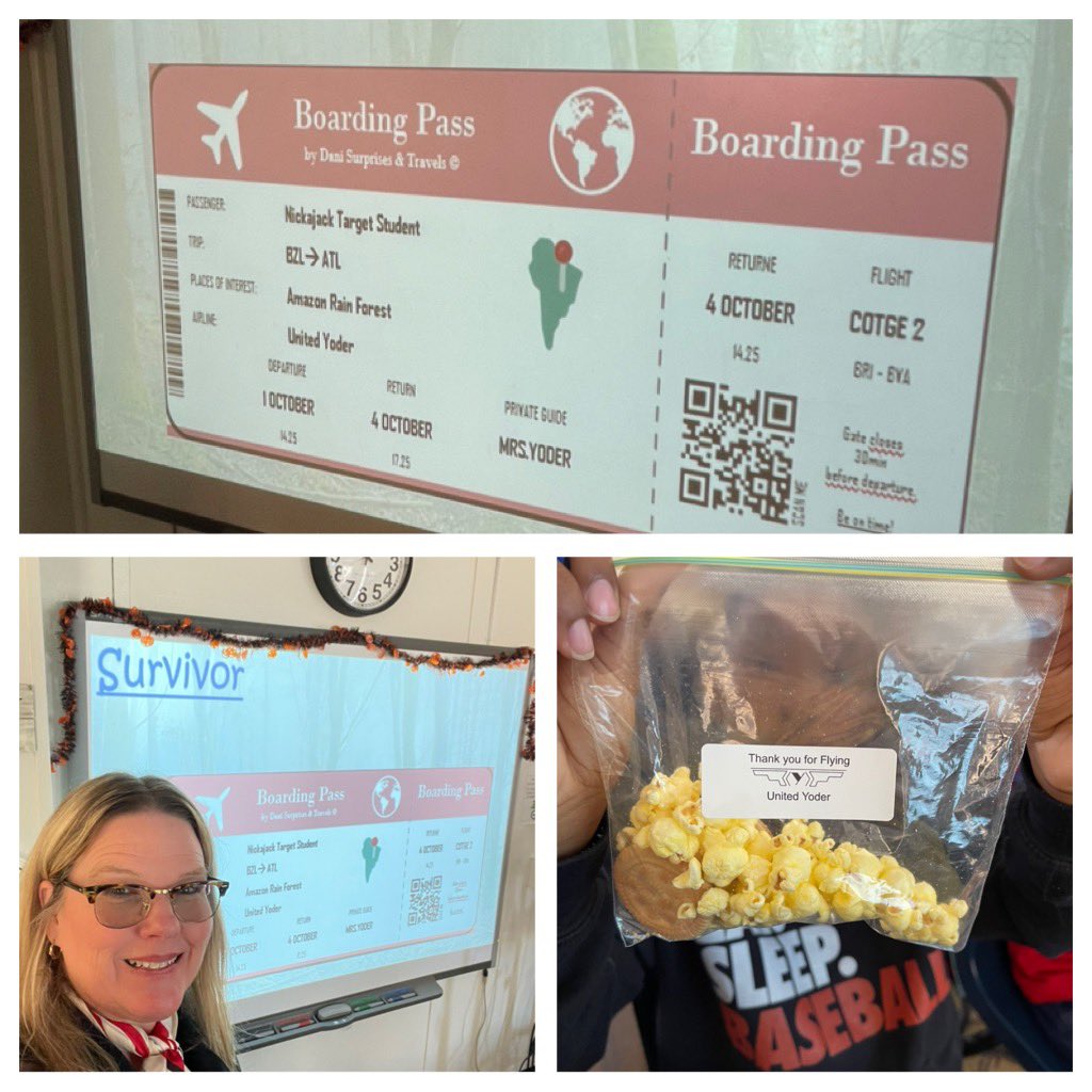 kfyoder1's tweet image. My favorite time of year- Fall and being in the midst of my favorite unit, Survivor!  4th Gr 🎯Ss problem solve what would a survivor do (WWASD), fly to and from Brazil, and discover the troubles plaguing the Amazon.  @NESTarget @CobbAlp @MrsTLCline #lovetothinkhere #survivor