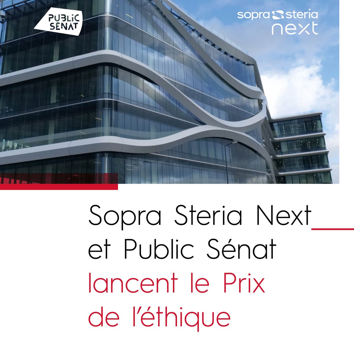 SopraSteria_fr's tweet photo. Sopra Steria Next lance la 1re édition du Prix de l’Entreprise éthique, en partenariat avec @publicsenat. 

Votre entreprise ou organisation se démarque par ses bonnes pratiques et son positionnement éthique ?

Pour s’inscrire 👇