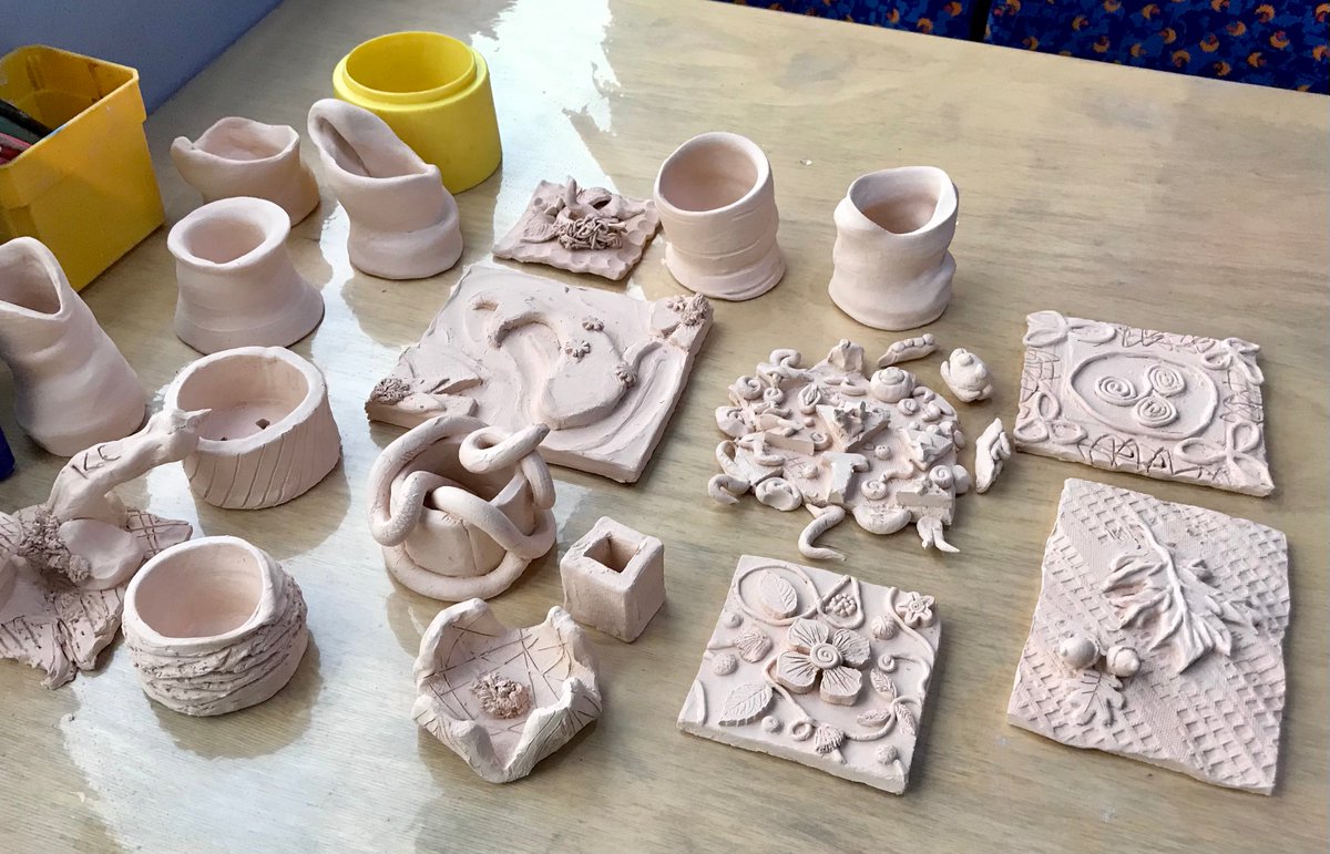 We'd like to say a huge THANK YOU to <a href="/Go_CheshireWest/">Cheshire West</a>  and <a href="/TNLComFund/">The National Lottery Community Fund</a> for funding our #TrueColours workshops in Chester🏳️‍🌈

This week we've been glazing our clay tiles and pots created in last weeks pottery session at #TheArtBusChester

DM us to take part!