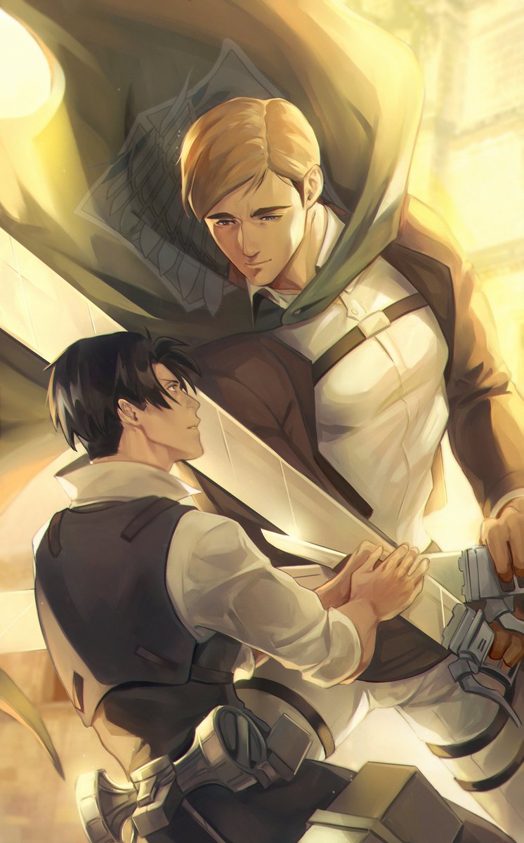 grave_secrets's tweet photo. Rewatched A Choice With No Regrets and felt inspired. <3 #eruri #エルリ https://t.co/mbphpra1iU