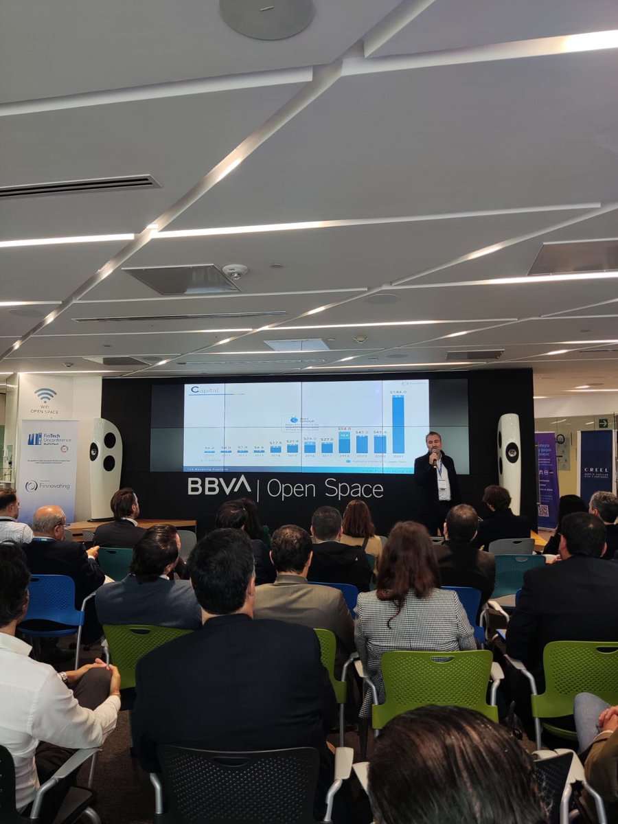 FinnovatingHub's tweet photo. ¡Llegó el momento de nuestro CEO @rgarciadelacruz y su Keynote Session: “Visión estratégica de mercados FinTech. Como las plataformas digitales pueden escalar globalmente tu FinTech”! Definitivamente un gran aporte a la #FinTech Unconference #México 2022 📚 https://t.co/fM4GreBaKN