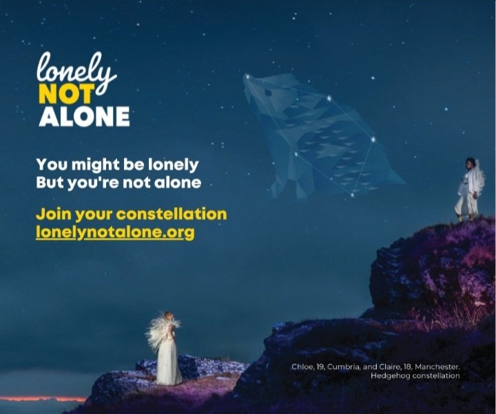 I'm supporting #LonelyNotAlone, a <a href="/Coop_Foundation/">Co-op Foundation</a> campaign to tackle the stigma of #youthloneliness. You might be lonely but you're not alone. Take a step into the Lonely Not Alone universe at lonelynotalone.org <a href="/lonelynotalone/">Lonely Not Alone</a>