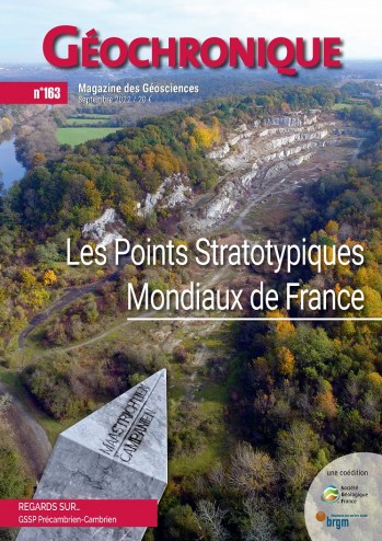 Les points stratotypiques des étages du Paléozoïque (Frasnien, Famennien et Tournaisien), références stratigraphiques mondiales sont en Occitanie. Avec @aretzoul (PR UT3) et @elise_nardin (CR CNRS) dans #Géochronique @SGEOLFRANCE