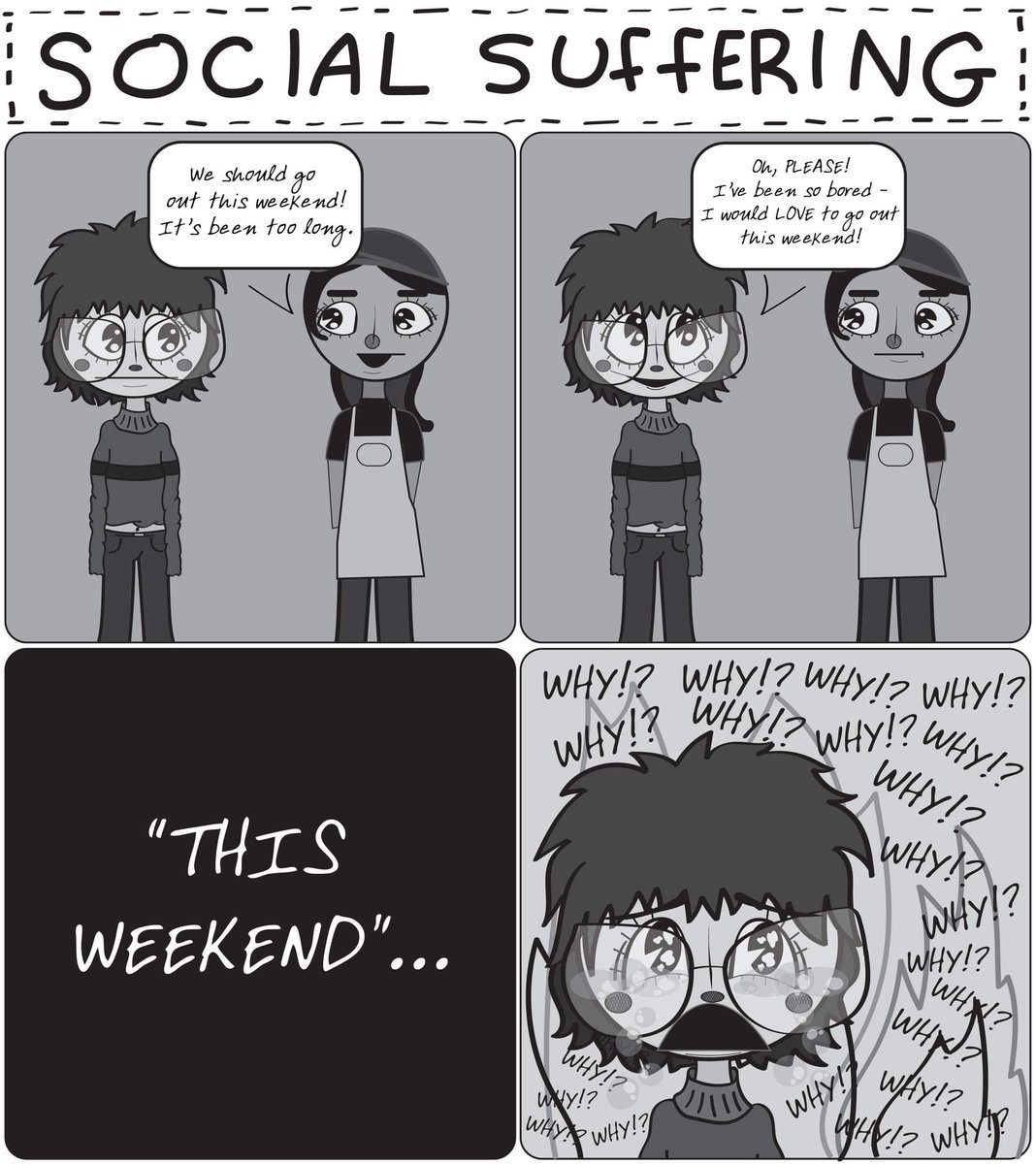 sizzideesigns's tweet photo. Every time ☺️

#cartoon #comicstrip #sizzidee #maddylang #graphicdesign #funny #sad #relatable https://t.co/TEO01E2BLh