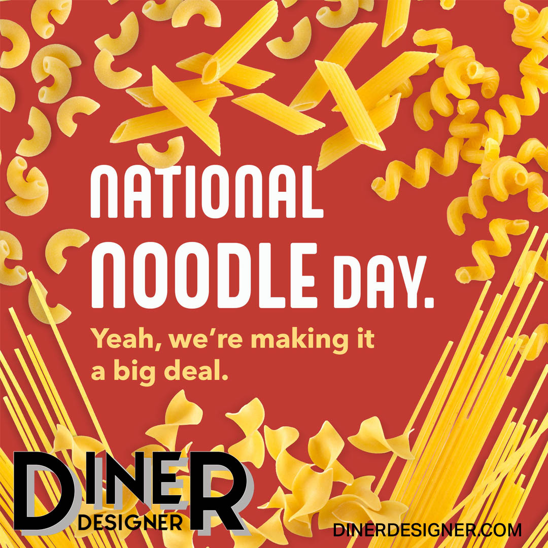 DinerDesigner's tweet photo. National Noodle Day
#restaurant #marketing #socialmedia #solutions #NationalNoodleDay https://t.co/UmODzh3C2k