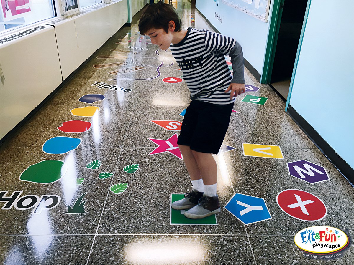 Take a look at our Nature #SensoryPathway in action! Perfect for those rainy/indoor days when your kiddos still need to #move. Check out our Sensory Pathway Resource Center for more information: hubs.la/Q01n_YQ40 #sensoryprocessing #sensorymotorskills #spd #sensoryplay