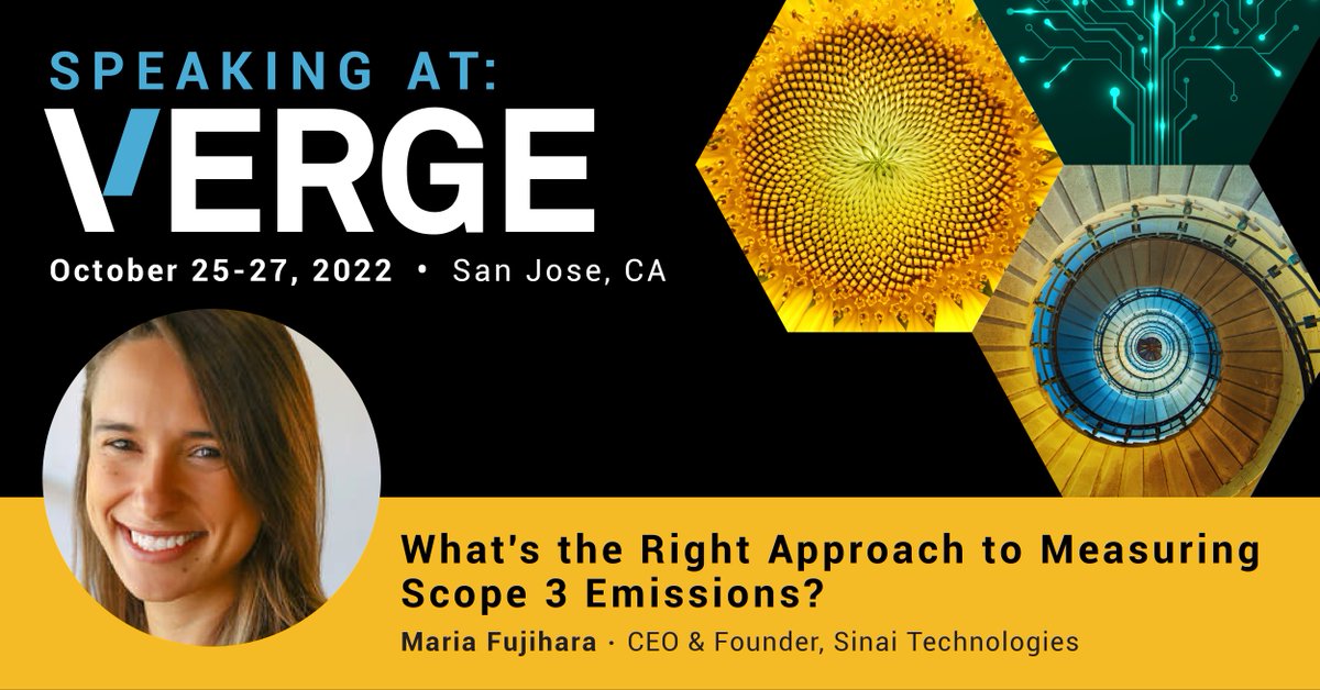 We're excited to announce that our CEO and Founder, @mariafujihara doing a deep dive into an industry-first look at real emissions data across an entire supply chain at #VERGE22, hosted by @GreenBiz! More info and registration: bit.ly/3lFLNbP