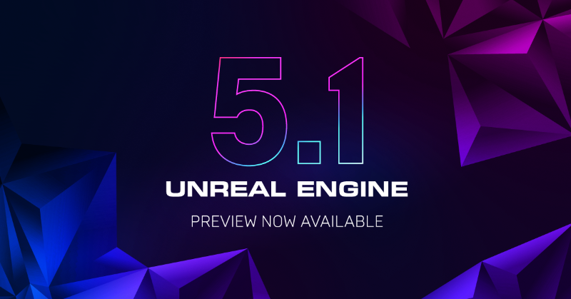 UnrealEngine's tweet photo. Unreal Engine 5.1 will improve upon the features delivered with the release of #UE5, creating more streamlined and easy-to-use workflows for real-time 3D content creation. 

And starting today, you can test-drive these new features in our Preview release! Learn more below.