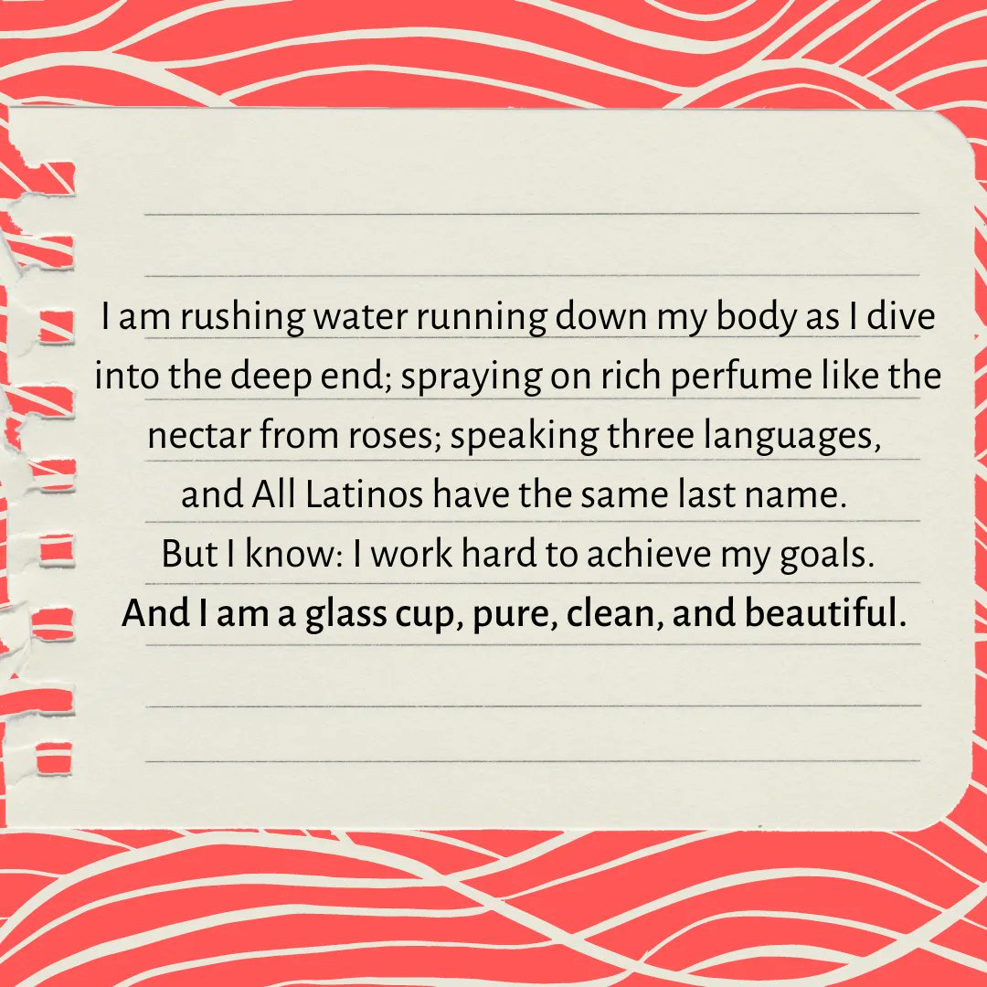 In celebration of National Hispanic Heritage Month, please enjoy this "I Come From" poem created by a young Latina participant in our Seeking the Self Camp.🌟

#Hispanicheritagemonth
#counternarratives
#storiesmatter