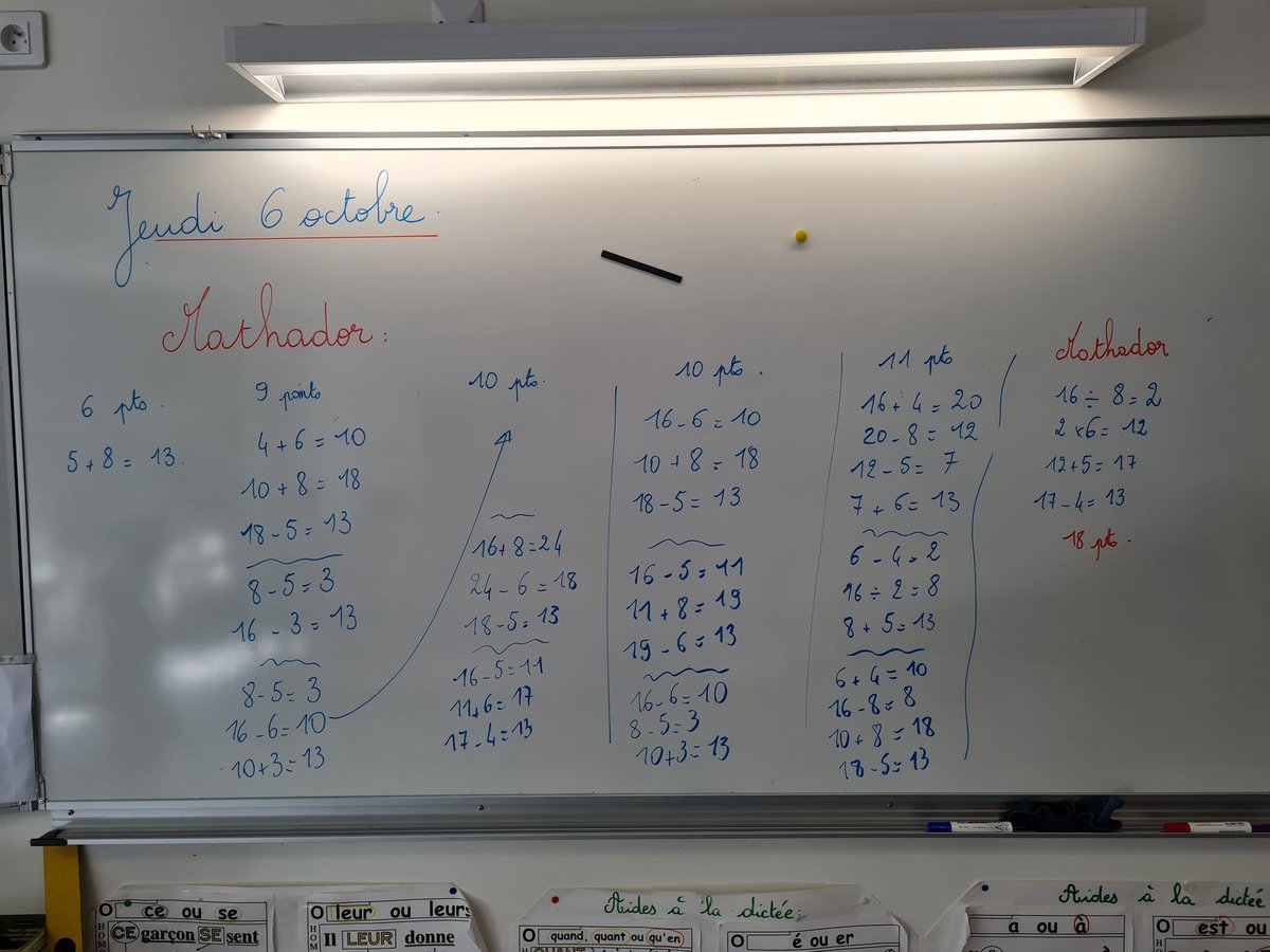 Voilà nos réponses, bravo à Lorenzo pour le coup #Mathador
