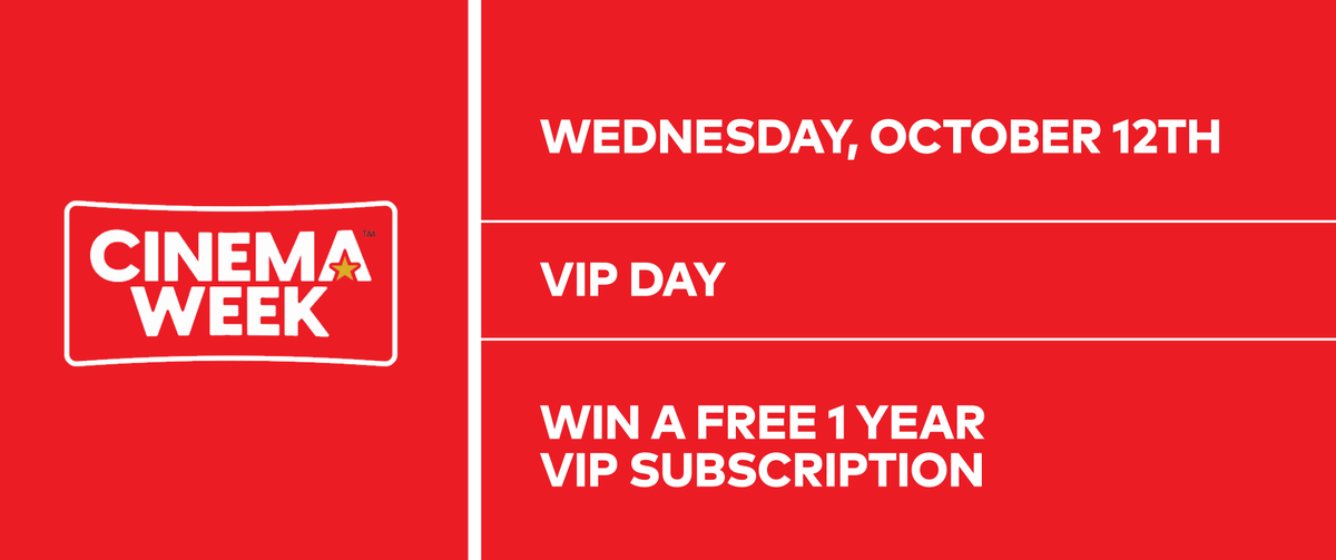CelebrationCnma's tweet photo. A YEAR OF FREE MOVIES!? 😱 

Nope, we're not kidding. We just love our community &amp; #CinemaWeek ❤️ 

Retweet between 10/6/22 and 10/12/22 to be entered. 🍀 https://t.co/J71f701j5c