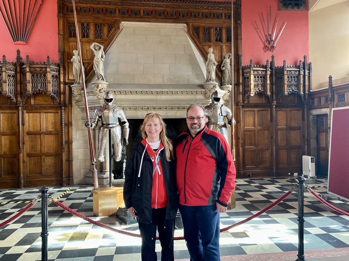 CamelotGolf's tweet photo. Meeting up with Golf Committee Chair Anne Girey in the Great Hall pretty routine @CamelotGolf…but this meeting in Great Hall a bit further away @edinburghcastle in advance of @CMAA BMI International! #greatguide https://t.co/f9ez6jQm0L