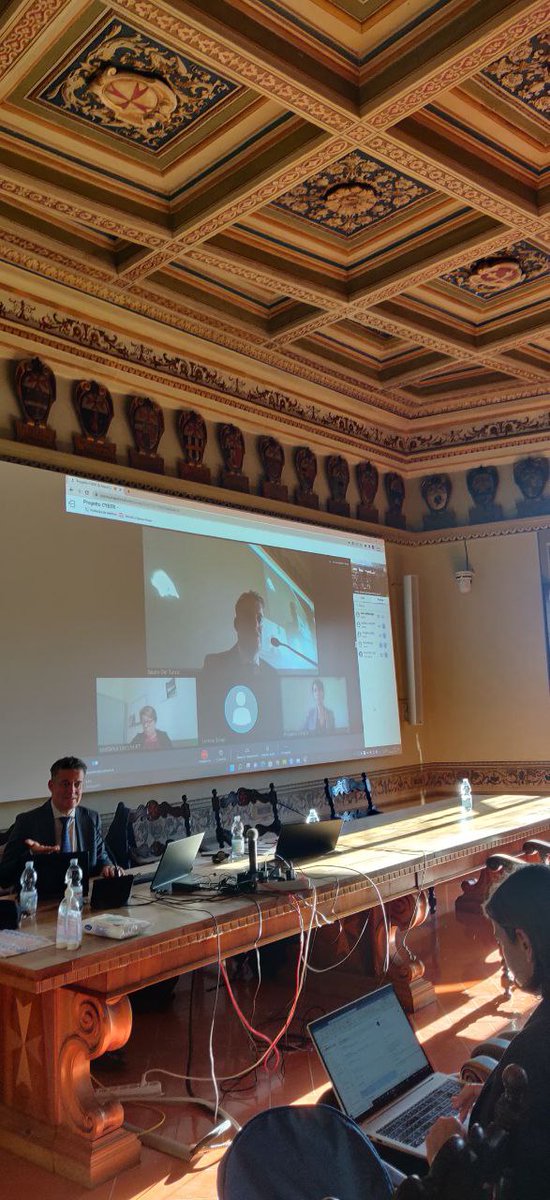 Internetfest's tweet photo. #InterregEU @CyberEurope mira a favorire la competitività delle PMI attive nel campo della cybersecurity, grazie al miglioramento delle politiche pubbliche a supporto del settore. @sauro_delturco e @gvannuccini introducono il project meeting di @regionetoscana alla @scuolanormale https://t.co/VZMcCsKk2v
