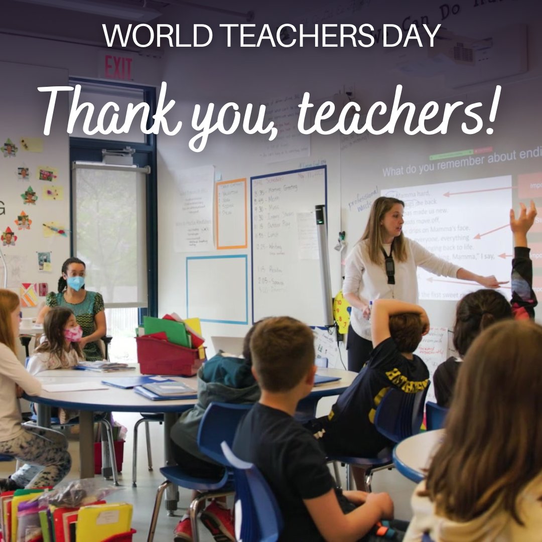 Yesterday was World Teachers Day! We want to extend our gratitude to the Riverdale faculty members who inspire our students to be lifelong learners. Thank you for your commitment to our community.

#riverdalelearningexperience #worldteachersday2022