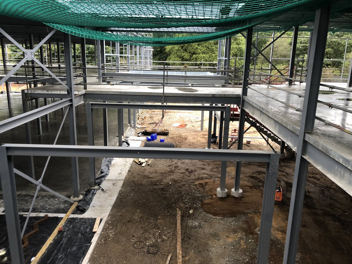 AMAqs's tweet image. Great progress at Soul Church, with the first floor slab having been poured and ground floor rebar being installed ready for pouring next week.